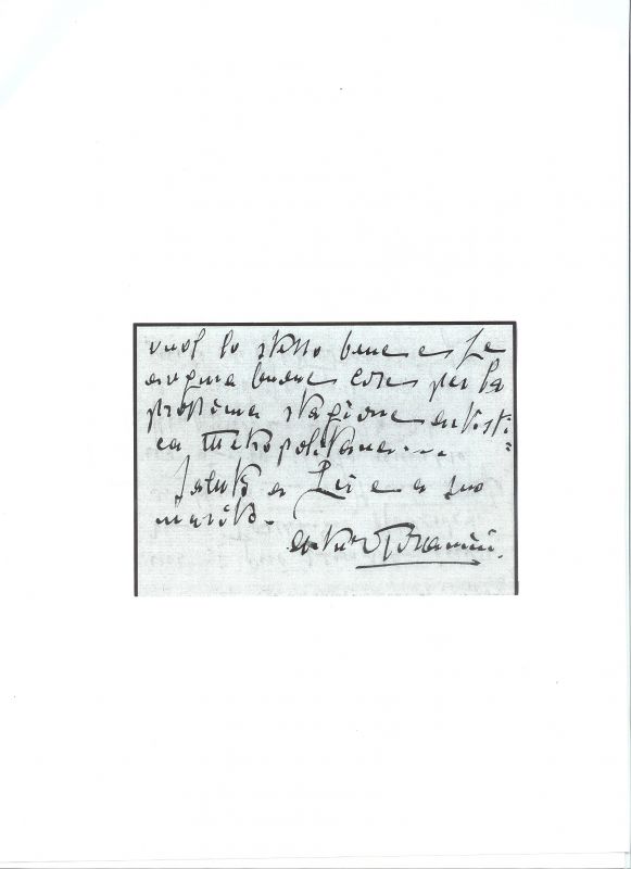 Liteňské návraty - dopis od Toscaniniho