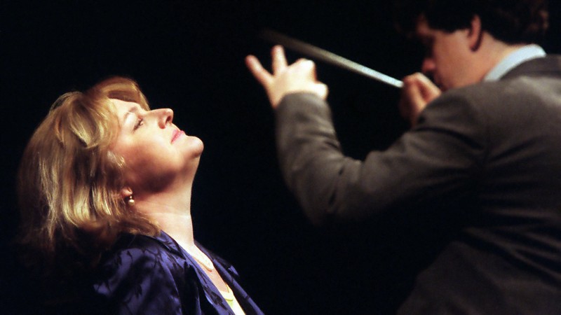 Jako Anna Bolena v hamburské inscenaci s dirigentem Frankem Beermannem v roce 1999, foto Kay Nietfeld