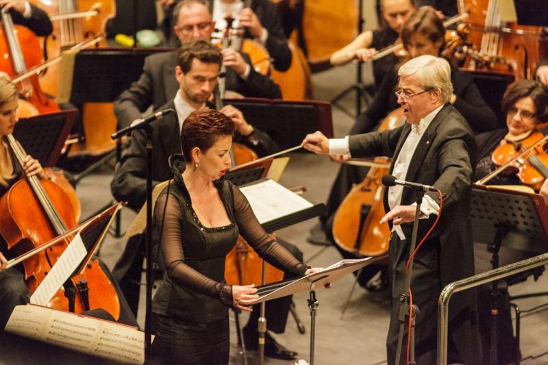 Ewa Vesin, Národní symfonický orchestr Polského rozhlasu Katovice, Tadeusz Strugała, foto Moravský podzim