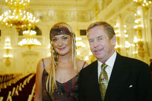 Magdalena Kožená a Václav Havel