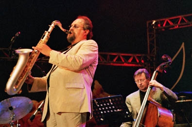 Joe Lovano, George Mraz, foto Petr Vidomus