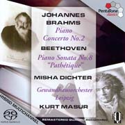 Johannes Brahms - Klavírní koncert č. 2, Ludwig van Beethoven - Klavírní sonáta č. 8 „Pathétique“
