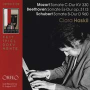 Clara Haskil - Salzburger Festspiele 1957 (Mozart, Beethoven, Schubert)