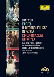 Claudio Monteverdi - L‘Orfeo, Il ritorno d‘Ulisse in patria, L‘incoronazione di Poppea