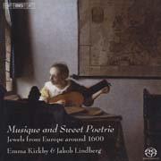 Musique and Sweet Poetrie - R. Johnson, Morley, Huwet, Dowland, Kapsberger, Schimmelpfennig, Schütz, M. Galilei, d‘India, Ballard, Guédron, Boësset, Moulinié, Dlugoraj, Danyel