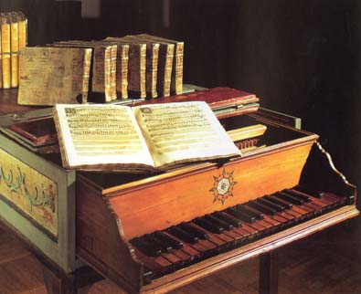 Cembalo vyrobené Domenicem Pistoriem roku 1546