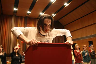 Jan Mikušek (záběry ze zkoušky), foto Hana Smejkalová/ND