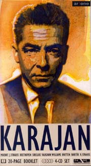 Karajan - W. A. Mozart, J. Strauss, L. van Beethoven, J. Sibelius, V. Williams, B. Britten, B. Bartók, R. Strauss