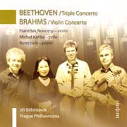Ludwig van Beethoven: Koncert C dur pro housle, violon- cello, klavír a orchestr op. 56 - Johannes Brahms: Houslový koncert D dur op. 77
