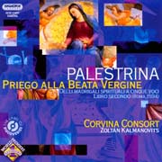 Giovanni Pierluigi da Palestrina: „Priego alla Beata Vergine“. Delli Madrigali spirituali a cinque voci libro secondo, Roma 1594