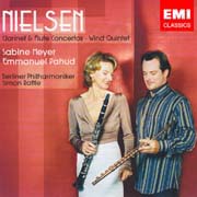 Carl Nielsen - Koncert pro flétnu a orchestr FS119, Koncert pro klarinet a orchestr op. 57 FS129, Dechový kvintet op. 43 FS100