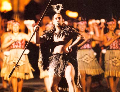 Maorský tanečník z Nového Zélandu (Military Tattoo 2000)