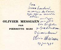 Má setkání s Olivierem Messiaenem