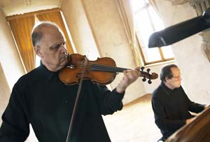 Bohuslav Matoušek s Petrem Adamcem, foto Jiří Vaněk