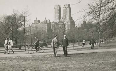Firkušný a Martinů v newyorském Central Parku, foto Centrum Bohuslava Martinů, Polička