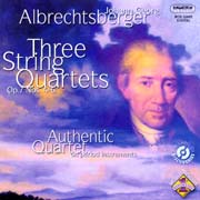 Johann Georg Albrechtsberger: Three String Quartets Op. 7 Nos. 4–6