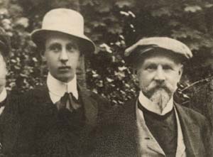 Bohuslav Martinů s otcem Ferdinandem, Balda 1911, foto CBM, Polička