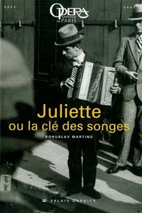 Obálka k programu inscenace opery juliette, Paříž 2002