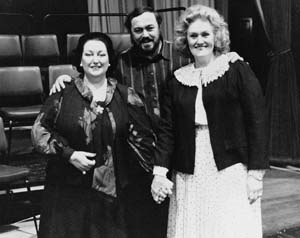 Montserrat Caballé, Luciano Pavarotti a Joan Sutherland, foto Decca/Malcolm Crowthers