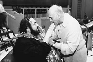 Luciano Pavarotti a Georg Solti, foto Decca/Jim Steere