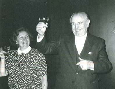 Josef Shejbal (ředitel v letech 1970 - 1978) a jeho žena Blanka, foto K. Vlach
