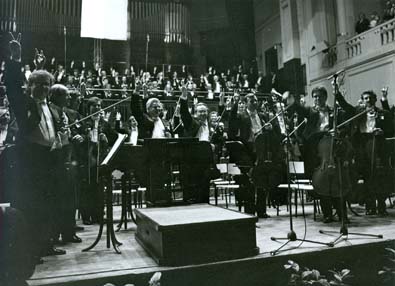 Česká filharmonie během sametové revoluce, foto archiv