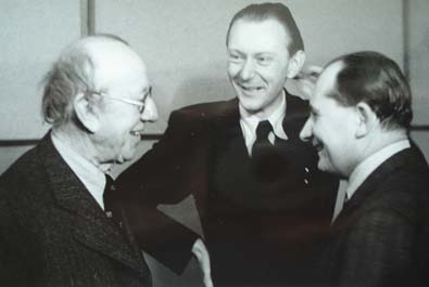 Skladatelé Vítězslav Novák, Jan Seidel a Alois Hába