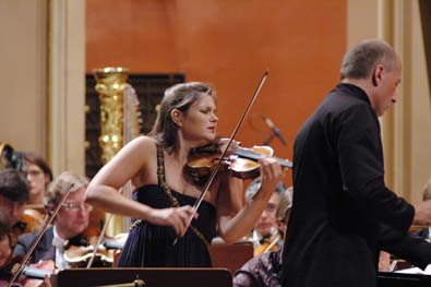 Janine Jansen a Paavo Järvi, foto Zdeněk Chrapek