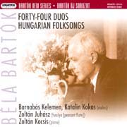Béla Bartók - 44 duet pro dvoje housle, Z Gyergyó pro furulyu a klavír, Maďarské nápěvy pro housle a klavír, Maďarské lidové písně pro housle a klavír