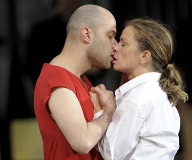 Händel: Theodora (Bejun Mehta a Christine Schäfer), foto Monika Rittershaus