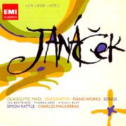 Leoš Janáček - Sinfonietta, Glagolská mše, Concertino, Capriccio, Zápisník zmizelého, Sonáta pro housle a klavír, Vzpomínka, Klavírní zlomky: In memoriam, Andante, Moderato, Čekám tě, Narodil se Kristus Pán