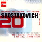 Dmitrij Šostakovič - Symfonie č. 1, Klavírní koncert č. 2, Smyčcový kvartet č. 8, Houslový koncert č. 1, Violoncellový koncert č. 1, Jazzová suita č. 1, Tahiti Trot