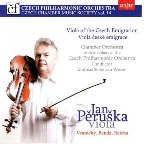 Jan Pěruška - Antonín Vranický: Koncert C dur pro dvě violy a orchestr, Jiří Antonín Benda: Koncert F dur pro violu a orchestr, Josef Rejcha: Koncert Es dur pro violu a orchestr