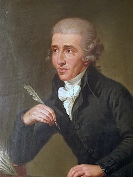 Portrét Haydna od malíře Ludwiga Guttenbrunna, asi z roku 1770