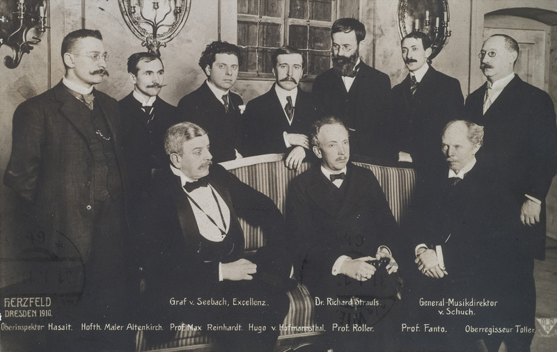 Strauss a jeho spolupracovníci v roce 1910