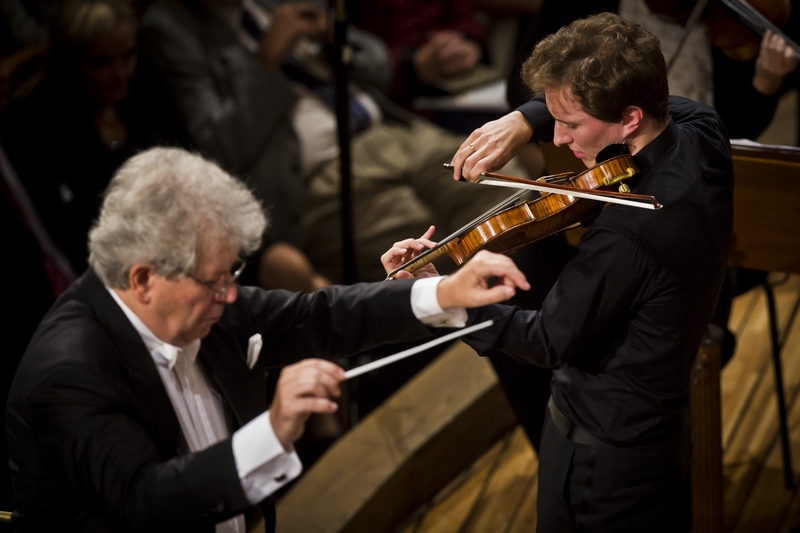 Jiří Bělohlávek a Josef Špaček, foto Petra Hajská/Dvořákova Praha