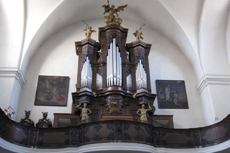 Varhany v kostele sv. Benedikta, foto Věroslav Němec