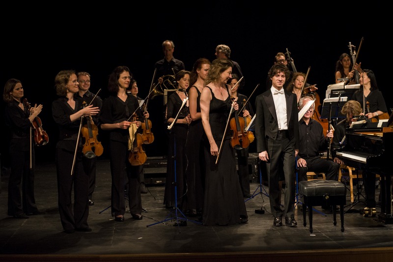 Candida Thompson, Rafał Blechacz a Amsterdam Sinfonietta, foto JM