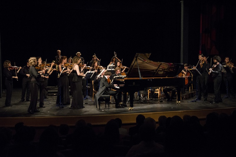 Candida Thompson, Rafał Blechacz a Amsterdam Sinfonietta, foto JM