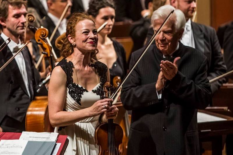 Carolin Widmann a Christoph von Dohnányi, foto DP