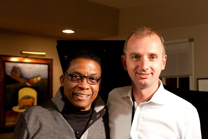 Herbie Hancock a Bernhard Fleischer, foto archiv BF