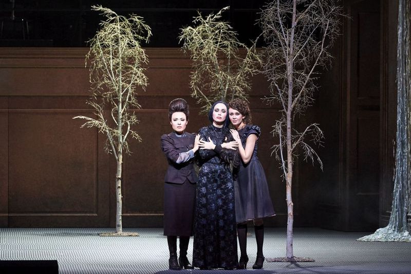 Ilseyar Khayrullova, Margarita Gritskova a Aida Garifullina, Foto Wiener Staatsoper