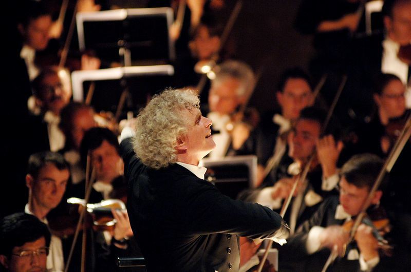 Simon Rattle a Berlínská filharmonie, foto Monika Rittershaus