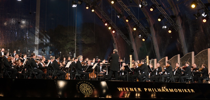 Vídeňská filharmonie v Schönbrunnu, foto Terry Linke