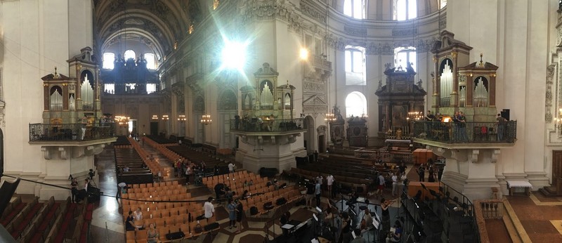 Salzburger Dom panoramaticky, foto Marek Špelina