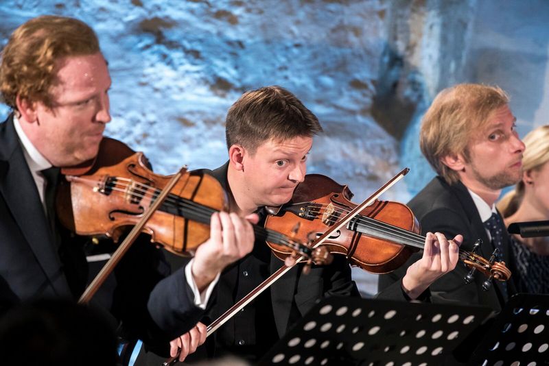 Daniel Hope, Jakub Fišer a Ivo Kahánek, foto Petra Hajská