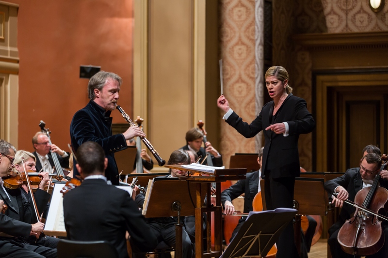 Albrecht Mayer a Keri-Lynn Wilson, foto Milan Mošna