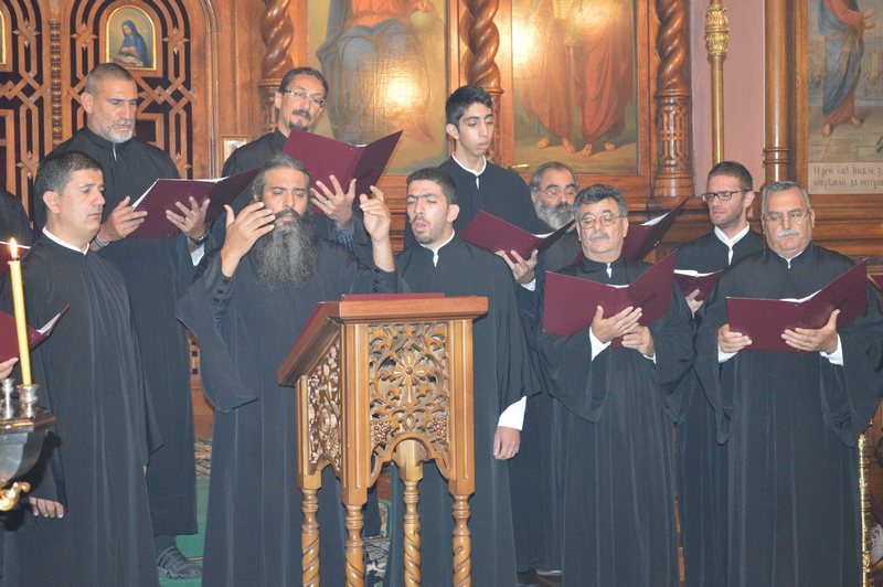 Byzantský sbor Romanos Melodos a Nikolaos Lymbouridis, foto Archaion Kallos 2016