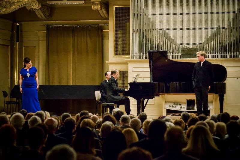 Václava Krejčí Housková, Julius Drake, Toby Spence, foto Janáček Brno