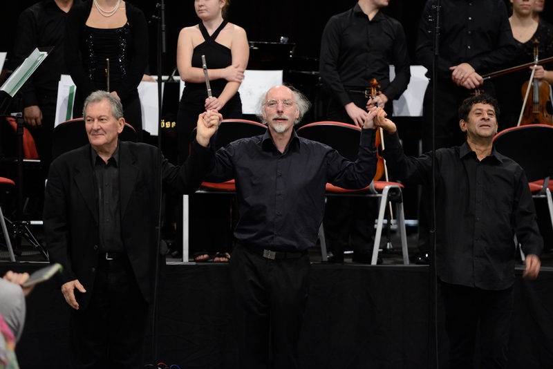 Petr Kotík, Johannes Kalitzke, Rolf Gupta, foto Martin Popelář/archiv OCNH